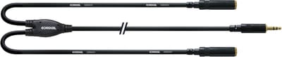 Cordial CFY 0.3 WYY - Y-kabel, stereo mini-jack (m) - 2x stereo mini-jack (f), 30cm