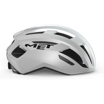 MET Vinci MIPS Fietshelm Mannen & Vrouwen – Wielerhelm Racefiets Volwassenen – Trekking – Maat M (56-58cm) – White Silver Glossy (Wit)