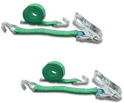 Set van 2 Professionele Spanbanden met Ratel en Profielhaken - Belastbaar tot 1000 kg - 35 mm x 6 m