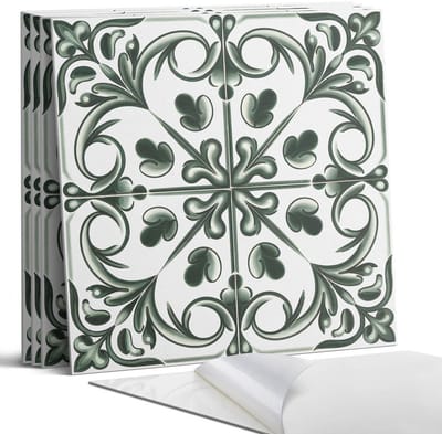 Coloray Wandpanelen Zelfklevend - Plantenpatroon in de tegel Zelfklevende Wandpanelen - 50 cm x 50 cm - Groente Wandpaneel PVC - 5 stuks - Texturen Wandpanelen Zelfklevend - Wandpanelen Keuken - Wandpaneel Badkamer