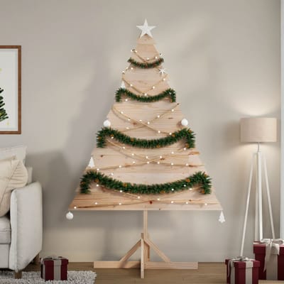 vidaXL - Kerstdecoratie - kerstboom - 180 - cm - massief - hout