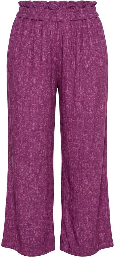 Studio Untold - Dames - Broek wijde pijpen hoge taille paisley - Bes - Maat 42+