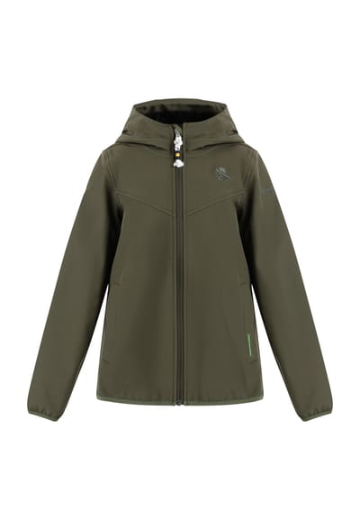 Schmuddelwedda softshell jas jonge donkere olijf