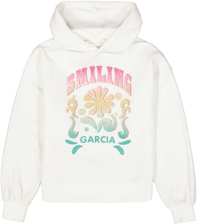 GARCIA Meisjes Sweater Wit - Maat 128/134