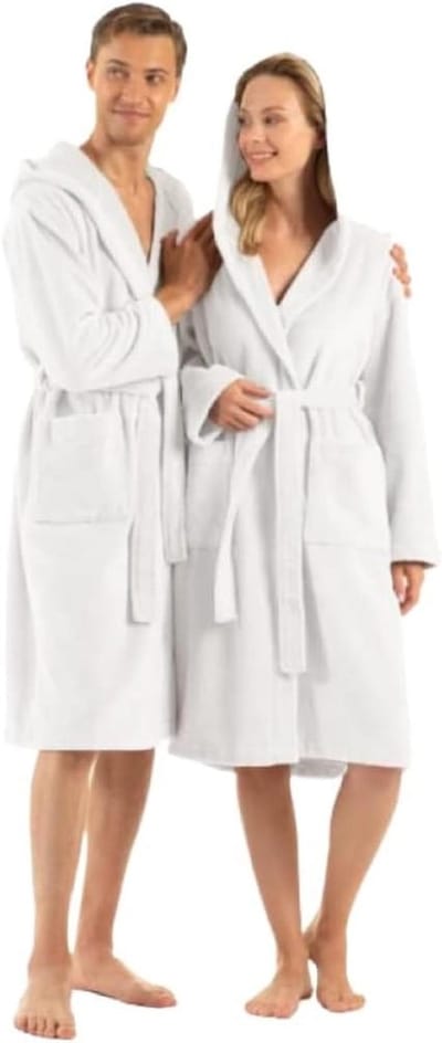 Comfortabele Badjas met Capuchon voor Dames en Heren - Zachte en Absorberende Fleece - Ideaal voor Thuis, Sauna en Wellness