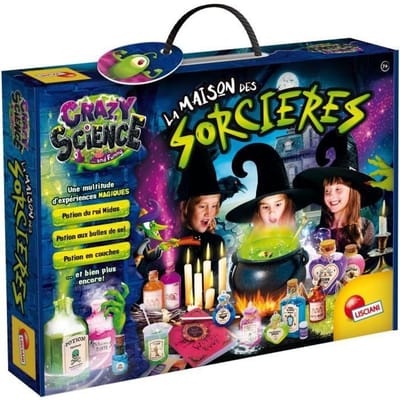 Kit magique - LISCIANI - Crazy Science - Maison des sorcières - Expériences et potions - Découvertes originales pur