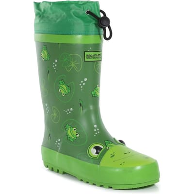 Regatta Kinderen/Kinderen Mudplay Jnr Frog Square Wellington Boots (Kikkergroen)