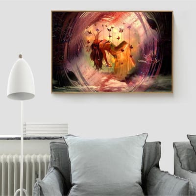 Diamant schilderij ronde aankomst vlinder diamant borduurwerk volledige set karakter woondecoratie 20X30CM brown
