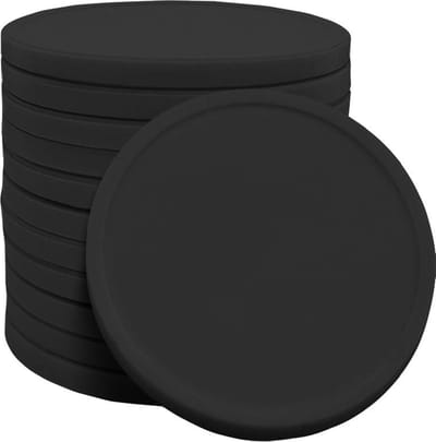 CombiCraft blanco recycle munt gemaakt van biologisch afbreekbaar aardappelzetmeel - zwart - Ø 29mm - verpakking 3000 stuks