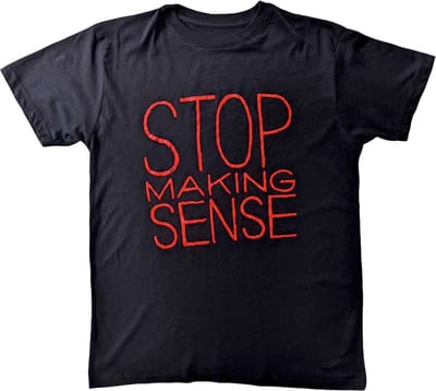 Talking Heads - Stop Making Sense Heren Tshirt - S - Zwart