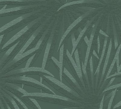 PALMBLADEREN BEHANG | Botanisch - Groen Donkergroen - A.S. Création Casual Living
