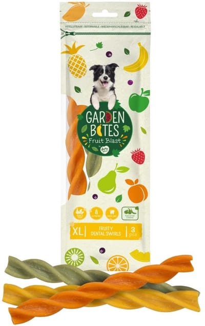 Duvo+ Fruity Dental Swirls kauwsnack | S 13 cm | 30 stuks