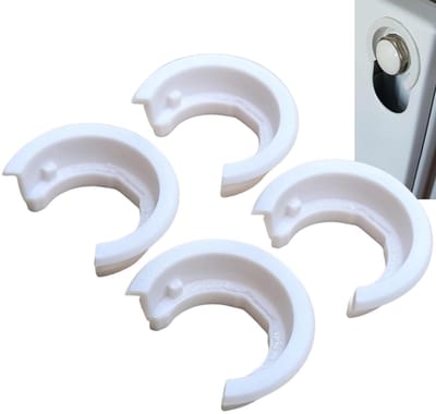 Vervangende Klembus - Spanring Radiator - Radiator Reparatie - Made in Germany - 4 stuks - Wit