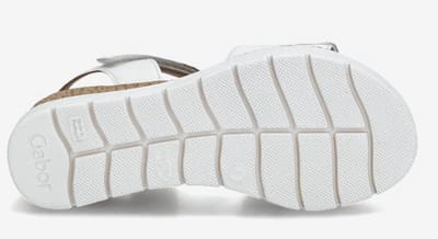 Gabor Damen Sandalette Genua in weiss