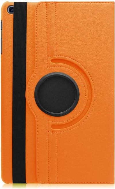 Draaibare Bookcase - Geschikt voor Samsung Galaxy Tab S6 Lite Hoes - 10.4 inch (2021, 2022) - Oranje
