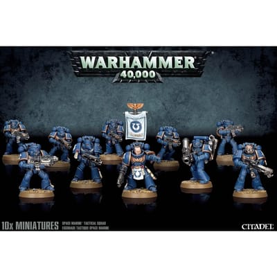 Figurine Games Workshop Warhammer 40k - Space Marine Tactical Squad (x10)