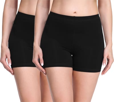 Merry Style Dames Leggings - Shorts - Korte - Viscose - Wielershorts - 2Pack - MS-MS10-283-LE-2P - Zwart/Zwart (2Pack) - S