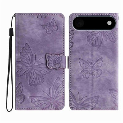 Coverup Hoesje - Geschikt voor iPhone Air Hoesje - Coverup Vlinders Book Case - Paars