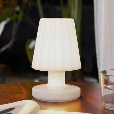 Lindby - Terraslampen - RGB - met dimmer - 1licht - Polycarbonaat - H: 20.7 cm - wit - Inclusief lichtbron