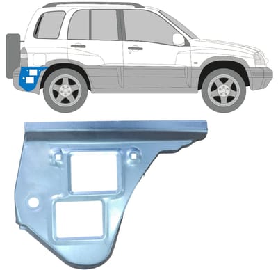 Reparatiepaneel achterspatbord voor Suzuki Grand Vitara 1997-2005 / Rechts