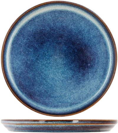 Cosy & Trendy Ontbijtborden Jade Indigo 4-delig – Aardewerk – Vaatwasser- & Magnetronbestendig