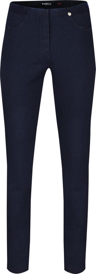 Robell Bella Dames Comfort Stretch - Jeans - Zwart - Maat 48