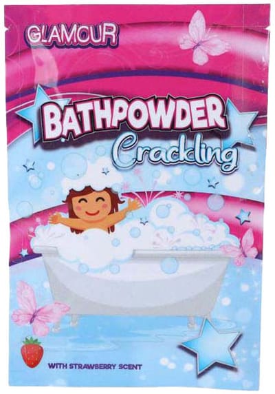 Knetter badpoeder geur badspeelgoed 30 gram multi kleuren.