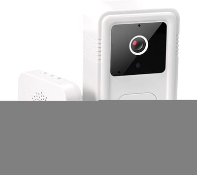 Videobel - Deurbelcamera Slim - Huisbeveiliging - Bidirectionele Audio - 178 x 10 x 32 cm - Wit