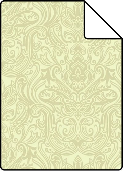 Proefstaal Origin Wallcoverings behang ornamenten groen - 26,5 x 21 cm - 346531-S