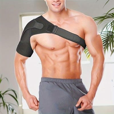 Herstellende schouderbrace Immobilisator voor rotator cuff scheuren Verstelbare armstabiliteit zwart