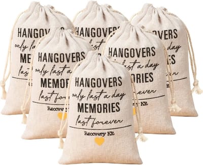 10x Uitdeelzakjes Hangover Kit 10 x 15 cm - Hangovers only last a day Memories last forever - Recovery Kit - Cellofaan Plastic Traktatie Kado Zakjes - Snoepzakjes - Koekzakjes - Koekje - Cookie Bags - Verjaardag - Kater Zakje - No regrets - Day after
