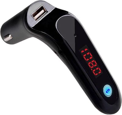 DrPhone FM7 Bluetooth FM Transmitter Auto – Handsfree Carkit – USB, Micro-SD, AUX 3.5mm – Autolader 12V/24V – Zwart
