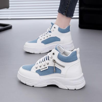 Dames Sneakers Nieuwe Lente Interne Hak Verhogende Schoenen Dikke Zool Zachte Bodem Sneakers Grote Maten Casual Sportieve Dames Schoenen 43