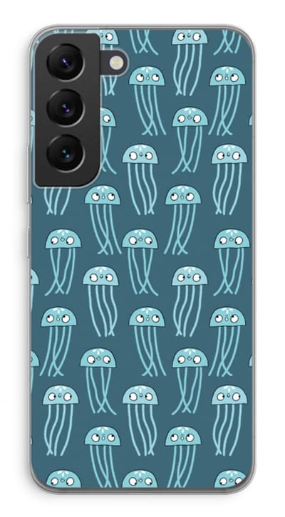 Case Company® - Hoesje geschikt voor Samsung Galaxy S22 hoesje - Kwallie - Soft Cover Telefoonhoesje - Bescherming aan alle Kanten en Schermrand