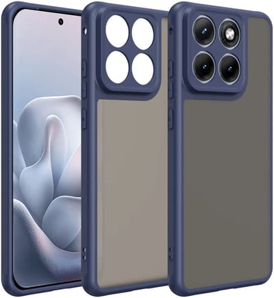 Hoesje geschikt voor Motorola Edge 70 Fusion - Phonesta AirFrost Semi-Transparante Back Cover - Mat Blauw