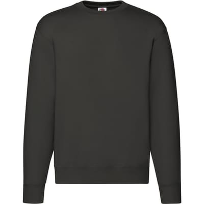Fruit of the Loom Heren Premium Ingelegd Sweatshirt (Houtskool)