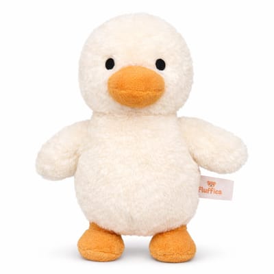 Fluffica – Eend Knuffel – Zachte Pluche – CE-gecertificeerd – Geschikt voor Baby’s & Kinderen – Lief Design – Knuffeldier – 20 cm
