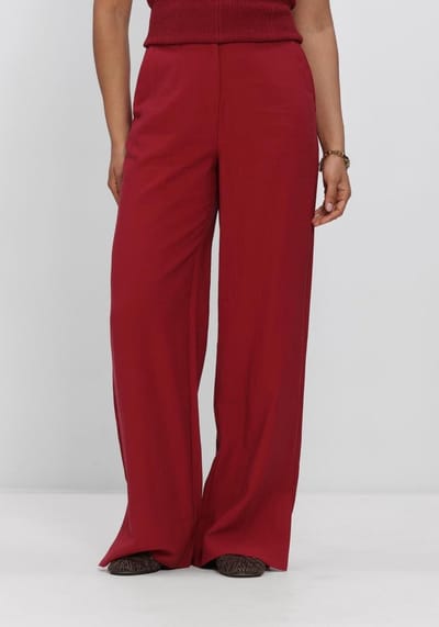 MSCH Copenhagen Mschkeeley Edelmira Hw Pants Broeken Dames - Rood - Maat XS