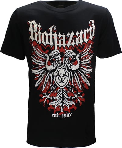 Biohazard Crest T-Shirt - Officiële Merchandise - M