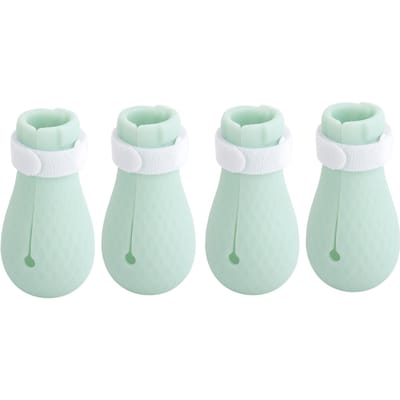 4 Pièces Silicone Animal de Compagnie Chat Bain Coupe Ongles Rasage Poils Anti Griffe Couvre Pied white