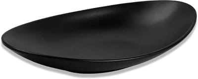 Decoratieve Sleutelschalen voor de Hal - Zwarte Sieraden Tray voor Muntjes, Autosleutels en Accessoires - Ovaal 25 x 13,5 cm