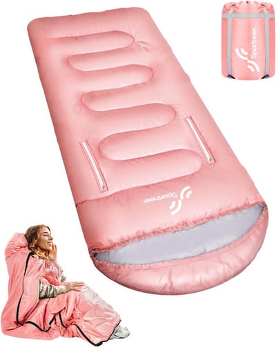 Deken Slaapzak Buitenleven 200x85 cm - 3-4 Seizoenen Campingslaapzak voor Volwassenen en Kinderen