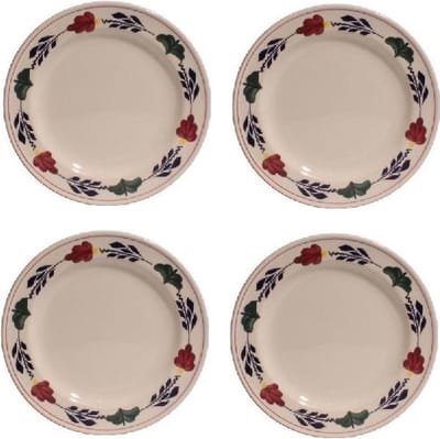 Boerenbont ontbijtborden Ø 21cm - set van 4 Stuks