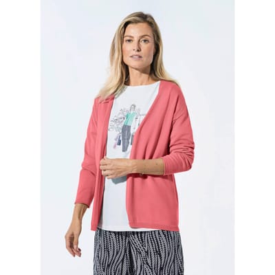 Cardigan - koraalrood - Gr. 44 van Goldner Fashion