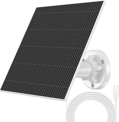 Outdoor USB-C Zonnepaneel met Verstelbare Beugel voor Camerabatterijen IP65