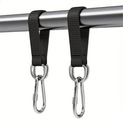 Schommelbevestiging voor Hangmatten, Boomschommelriem met Karabijnhaken en D-ringen voor Buitengebruik (30 cm - 2 stuks) - Duurzaam en Veilig