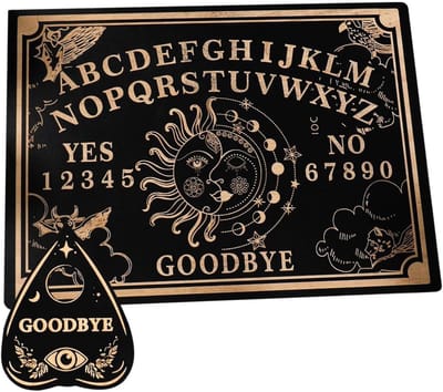 Spiritueel Bord - Heksenbord Planchette - Wichelroede Rituelen - Houten Waarzeggerij Instrument - 31x23x1 cm