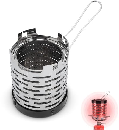 Dailygoody - Camping Mini Heater - Tent Verwarming - Veilig en praktisch - Zwart - Voor Outdoor en Backpacking - Ideaal voor Koudere Dagen - Eenvoudig
