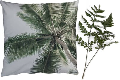 Sierkussens - Kussentjes Woonkamer - 40x40 cm - Palmboom - Tropical - Zomer