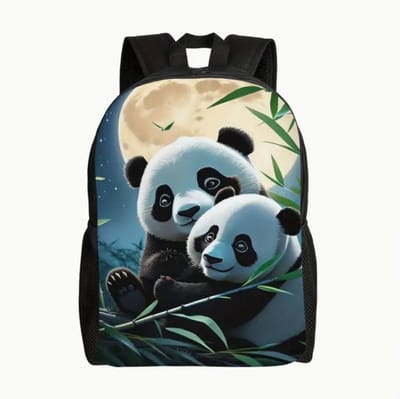 Panda Rugzak | Pandapatroon Rugtas | Dieren Rugzak |Schattige Rugzak | Rugzak Jongens | Rugzak Meisjes | Mooie rugzakken met Panda | 20 liter | Kinder Rugzak